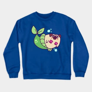 Pug Mermaid Crewneck Sweatshirt